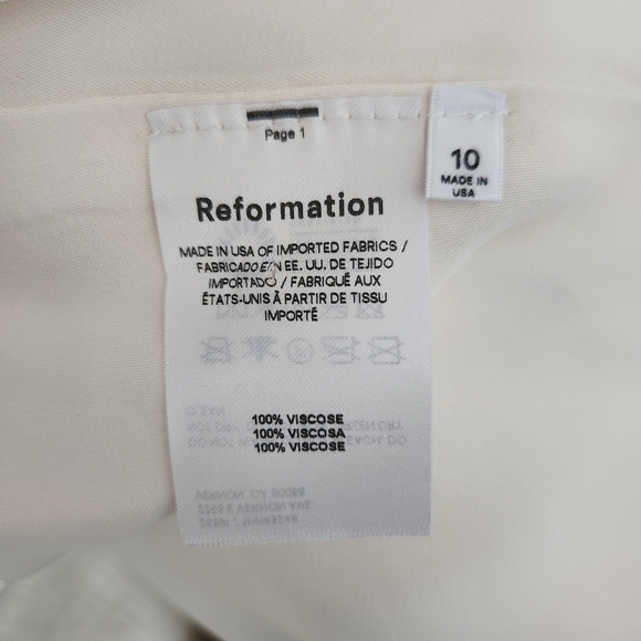 NWOT Reformation | Melita Bridal Wedding Maxi Dress Gown in Ivory - Size 10 - Picture 14 of 16